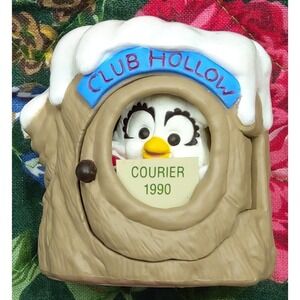 Vintage 1990 Hallmark Keepsake Club Membership Ornament "Club Hollow" Owl